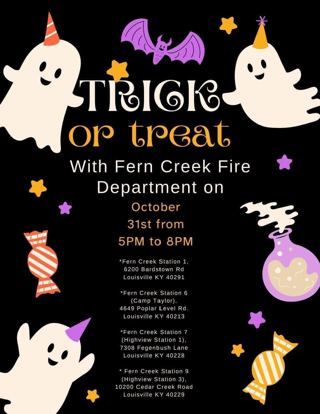 2023 halloween Fern Creek Fire Department